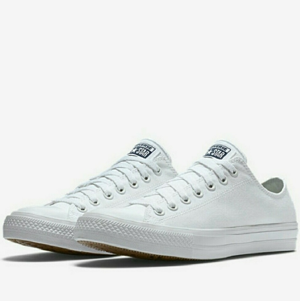 NWT Converse Chuck 2 Nike Lunarlon White Low Top